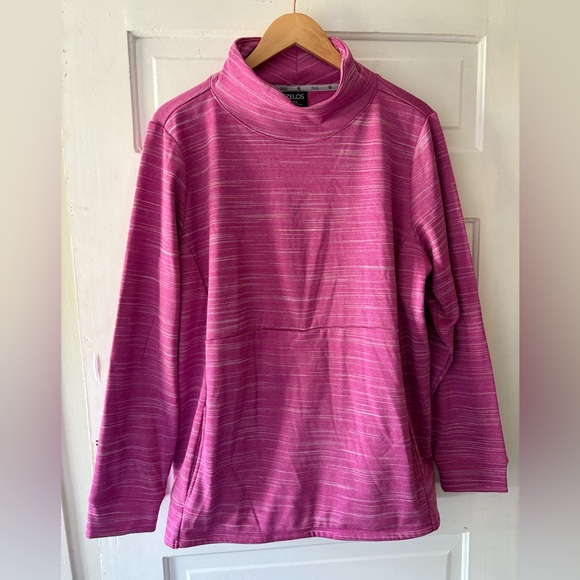 ZELOS Vibrant Pink Sweatshirt Top - Picture 1 of 8